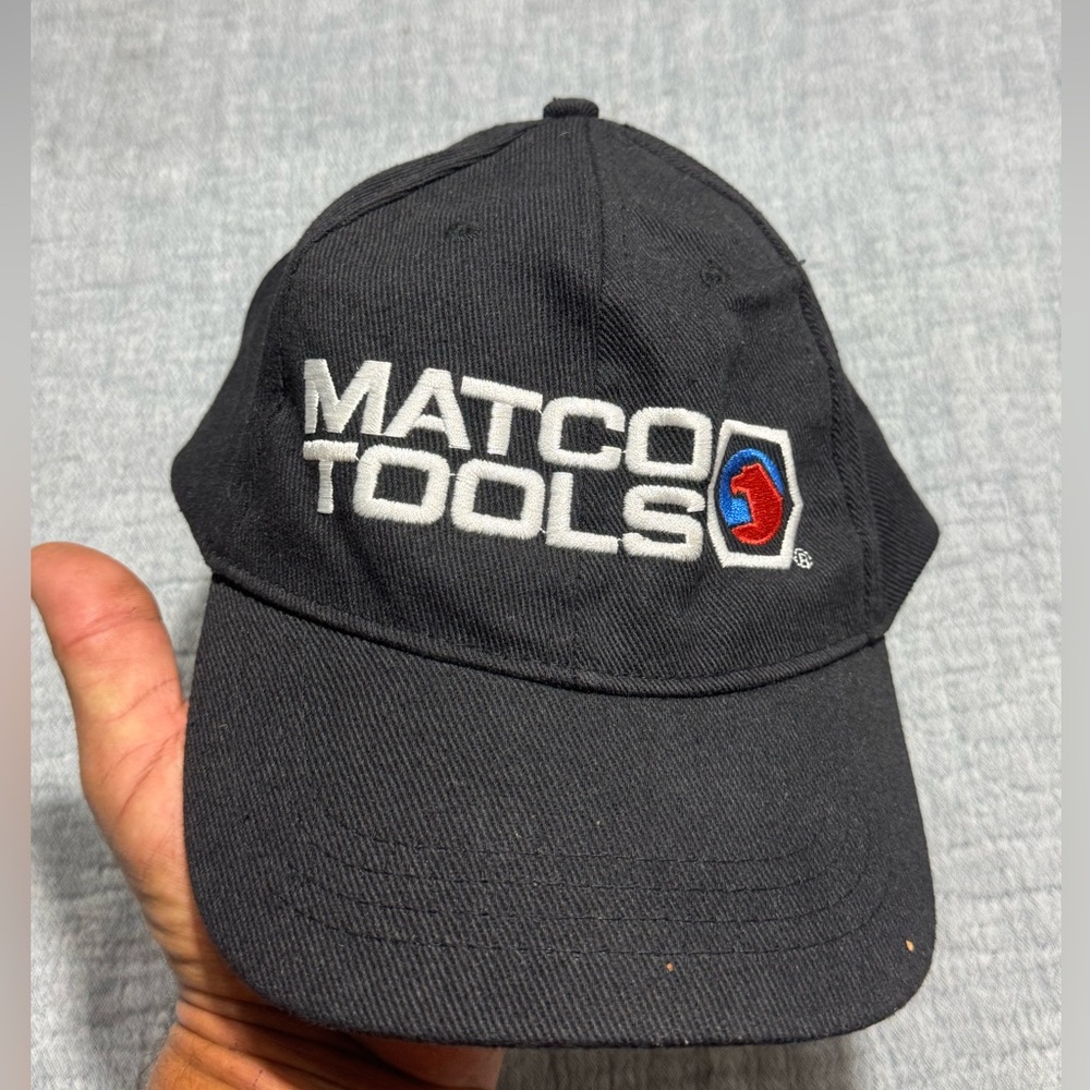 MATCO TOOLS Hex And Eagle Logo Embroidered Adjustable Hat Black Strapback